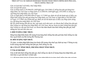 Thông tư 106/2005/TT-BTC hướng dẫn thu nộp hoàn trả khoản đảm bảo thanh toán thuế chống bán phá giá chống trợ cấp