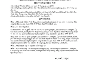 Quyết định 1277/2005/QĐ-TTg Đề án Nội dung, nhiệm vụ quản lý nhà nước  phương thức công tác dân tộc giai đoạn 2006-2010