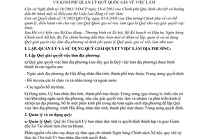Thông tư 107/2005/TT-BTC hướng dẫn lập, quản lý, sử dụng Quỹ giải quyết việc làm địa phương kinh phí quản lý Quỹ quốc gia việc làm