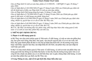 Thông tư liên tịch 24/2005/TTLT-BYT-BTS hướng dẫn phân công phối hợp quản lý nhà nước vệ sinh an toàn thực phẩm thuỷ sản