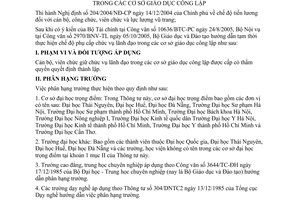 Thông tư 33/2005/TT-BGDĐT hướng dẫn tạm thời thực hiện chế độ phụ cấp chức vụ lãnh đạo cơ sở giáo dục công lập