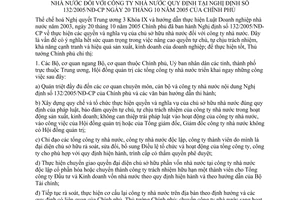 Chỉ thị 39/2005/CT-TTg triển khai thực hiện quyền nghĩa vụ chủ sở hữu nhà nước công ty nhà nước quy định Nghị định 132/2005/NĐ-CP
