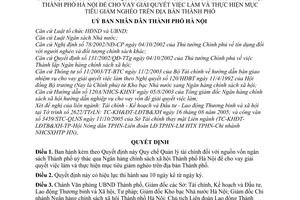 Quyết định 217/2005/QĐ-UB quy chế quản lý tài chính nguồn vốn ngân sách địa phương uỷ thác qua chi nhánh Ngân hàng Chính sách Xã hội Thành phố Hà Nội