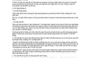 Thông tư 33/2005/TT-BLĐTBXH hướng dẫn thực hiện Nghị định 147/2005/NĐ-CP mức trợ cấp, phụ cấp ưu đãi người có công cách mạng
