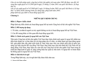 Pháp lệnh ngoại hối 2005 28/2005/PL-UBTVQH11