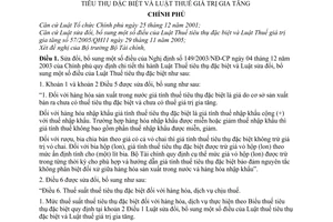 Nghị định 156/2005/NĐ-CP sửa đổi Nghị định hướng dẫn Luật thuế tiêu thụ đặc biệt Luật thuế giá trị gia tăng