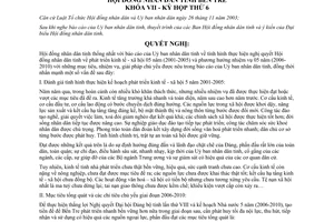 Nghị quyết 57/2005/NQ-HĐND nhiệm vụ phát triển kinh tế xã hội 2006-2010 Bến Tre