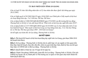 Quyết định 3458/2005/QĐ-UBND xã hội hóa dạy nghề An Giang