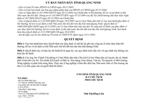 Quyết định 4800/2005/QĐ-UBND  chế độ chi phí cho công tác tổ chức thực hiện bồi thường, hỗ trợ  tái định cư khi Nhà nước thu hồi đất