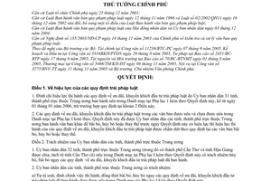 Quyết định 1387/2005/QĐ-TTg xử lý quy định ưu đãi khuyến khích đầu tư trái pháp luật do Ủy ban nhân dân tỉnh thành phố  thuộc Trung ương ban hành