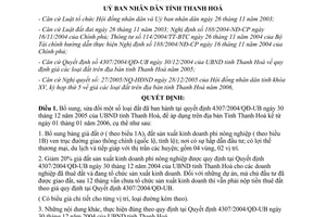 Quyết định 4056/2005/QĐ-UBND quy định giá đất trên địa bàn tỉnh Thanh Hoá