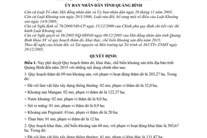 Quyết định 68/2005/QĐ-UBND Quy hoạch thăm dò, khai thác, chế biến khoáng sản