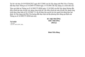 Công văn 02/BXD-KTTC hướng dẫn thực hiện TT 16/2005/TT-BXD