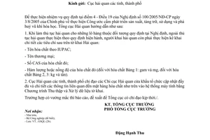 Công văn 94/TCHQ-GSQL hướng dẫn thực hiện khai báo thuộc đối tượng quy định tại NĐ100/2005/NĐ-CP