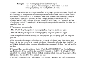 Công văn 308/LĐTBXH-NN thực hiện qui định mức lương tối thiểu