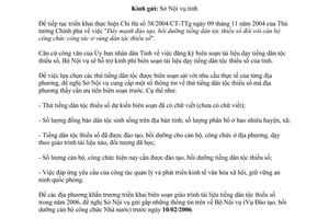 Công văn 157/BNV-ĐT cung cấp thông tin về tiếng dân tộc đăng ký biên soạn