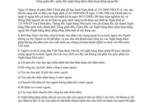 Công văn 497/NHNN-QLNH3 hướng dẫn thực hiện NĐ 131/2005/NĐ-CP