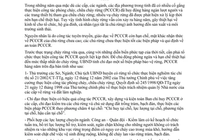 Chỉ thị 3/2006/CT-UBND phòng cháy chữa cháy rừng trong mùa khô Long An