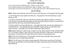 Quyết định 21/2006/QĐ-TTg danh mục bí mật nhà nước độ tối mật Viện Khoa học Công nghệ Việt Nam