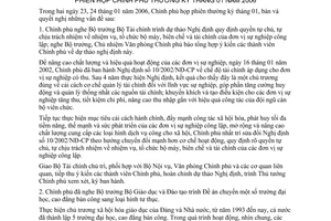 Nghị quyết 02/2006/NQ-CP phiên họp Chính phủ thường kỳ tháng 01 năm 2006