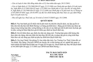 Quyết định 32/2006/QĐ-UBND giá tối thiểu tính lệ phí trước bạ