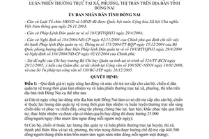 Quyết định 03/2006/QĐ-UBND trợ cấp cho cán bộ chiến sỹ Dân quân tự vệ cấp xã Đồng Nai