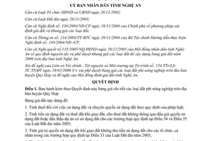 Quyết định 13/2006/QĐ-UBND bảng giá đất phi nông nghiệp