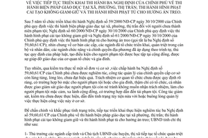 Chỉ thị 01/2006/CT-UBND thi hành biện pháp giáo dục tại xã phường thị trấn