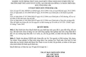 Quyết định 01/2006/QĐ-UBND hạn mức giao đất ở, trống, đồi núi trọc