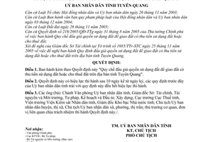 Quyết định 01/2006/QĐ-UBND Quy chế đấu giá quyền sử dụng đất để giao đất