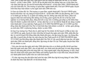 Chỉ thị 02/2006/CT-UBND tăng cường chỉ đạo thu thuế 2006 thành phố Cần Thơ