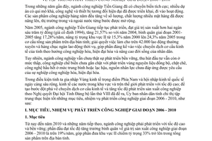 Chỉ thị 02/2006/CT-UBND tập trung phát triển công nghiệp giai đoạn 2006 - 2010