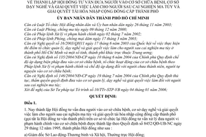 Quyết định 02/2006/QĐ-UBND lập HĐ tư vấn  đưa người vào cơ sở chữa bệnh,dạy nghề, giải quyết việc làm cho người sau cai nghiện,hòa nhập cộng đồng