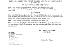 Quyết định 04/2006/QĐ-UBND Chương trình hành động thực hiện Nghị quyết số 28 -NQ/TU phát triển công nghiệp - tiểu thủ công nghiệp đến năm 2010