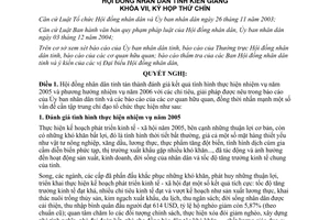 Nghị quyết 01/2006/NQ-HĐND nhiệm vụ năm 2006 tỉnh Kiên Giang