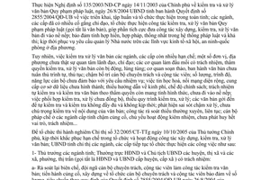 Chỉ thị số 02/2006/CT-UBND tổ chức và hoạt động kiểm tra xử lý văn bản quy phạm