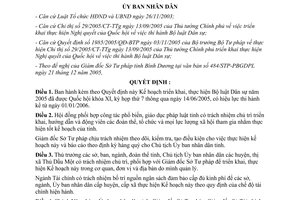 Quyết định 10/2006/QĐ-UBND triển khai thực hiện luật dân sự tỉnh Bình Dương