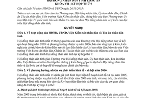 Nghị quyêt 03/2006/NQ-HĐND phương hướng nhiệm vụ 2006 tỉnh Long An