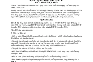 Nghị quyết 04/2006/NQ-HĐND hoạt động giám sát của hội đồng nhân dân Long An