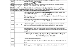 Quyết định 04/2006/QĐ-BTM  Danh mục Hàng tiêu dùng phục vụ xác định thời hạn nộp thuế nhập khẩu