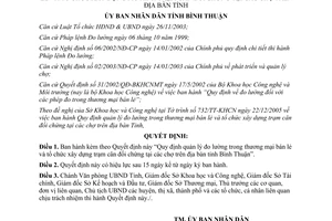 Quyết định số 07/2006/QĐ-UBND đo lường trong thương mại bán lẻ trạm cân đối chứng Bình Thuận