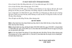 Quyết định 04/2006/QĐ-UBND Quy định tổ chức Khối thi đua thực hiện chấm điểm