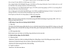 Quyết định 05/2006/QĐ-UBND chương trình kiên cố hoá kênh mương Quảng Trị giai đoạn 2006 2015