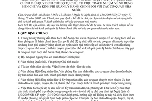 Thông tư liên tịch 03/2006/TTLT-BTC-BNV hướng dẫn NĐ 130/2005/NĐ tự chủ chịu trách nhiệm sử dụng biên chế kinh phí quản lý hành chính cơ quan nhà nước