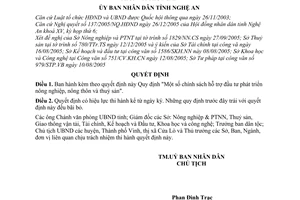 Quyết định 07/2006/QĐ-UBND  chính sách hỗ trợ đầu tư phát triển nông nghiệp, nông thôn và thuỷ sản