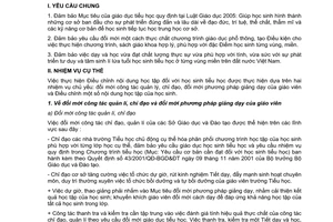 Công văn 896/BGD&ÐT-GDTH hướng dẫn dạy và học cho học sinh tiểu học