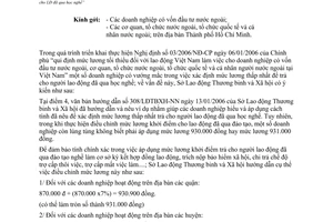 Công văn 962/LĐTBXH-NN xác định mức lương thấp nhất để trả cho lao động đã qua học nghề