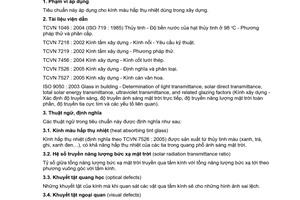 Tiêu chuẩn Việt Nam TCVN 7529:2005 về kính xây dựng - Kính màu hấp thụ nhiệt do Bộ Khoa học và Công nghệ ban hành