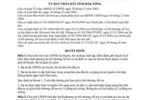 Quyết định 07/2006/QĐ-UBND bồi thường hỗ trợ tái định cư nhà nước thu hồi đất