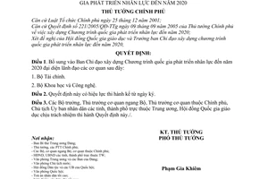 Quyết định 307/2006/QĐ-TTg bổ sung thành viên Ban Chỉ đạo xây dựng Chương trình quốc gia phát triển nhân lực đến 2020